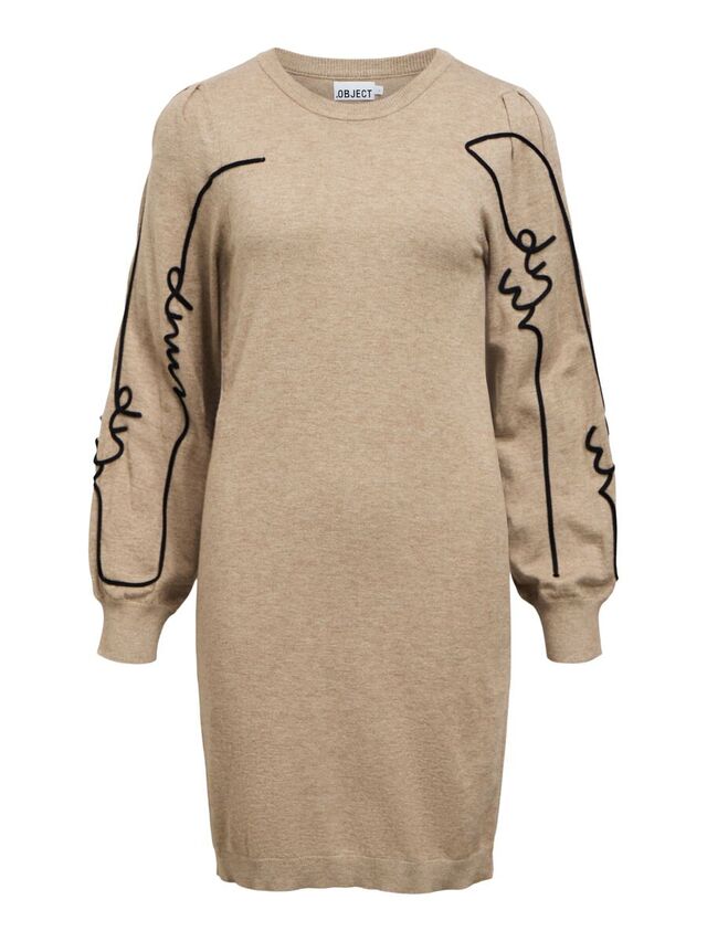 Carousel image - OBJTHESS GEBREIDE JURK, Fossil | 1