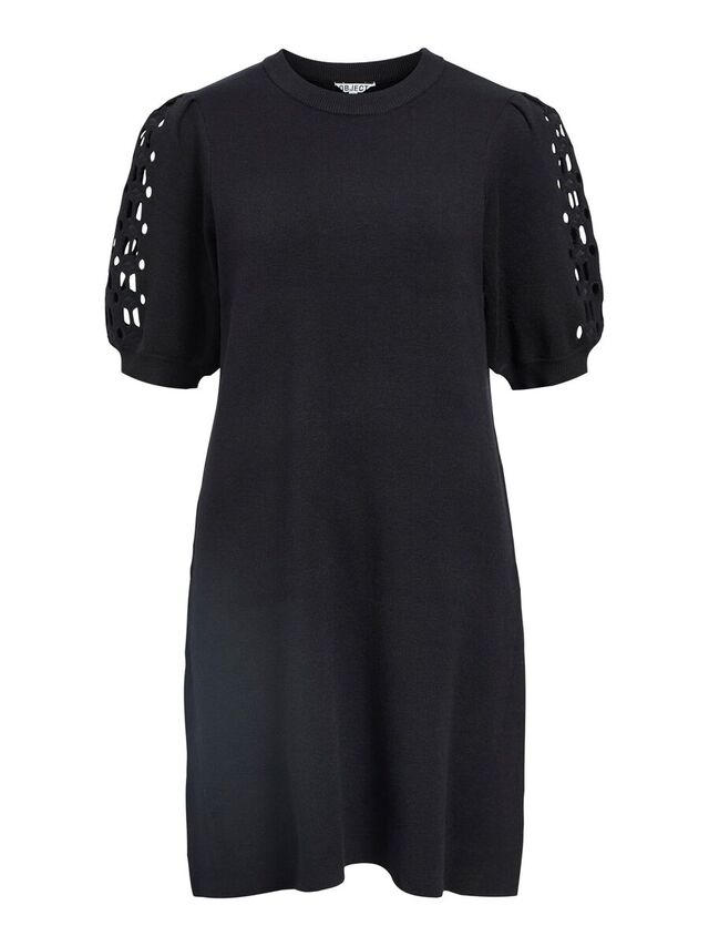 Carousel image - GEBREID MINI JURK, Black | 1