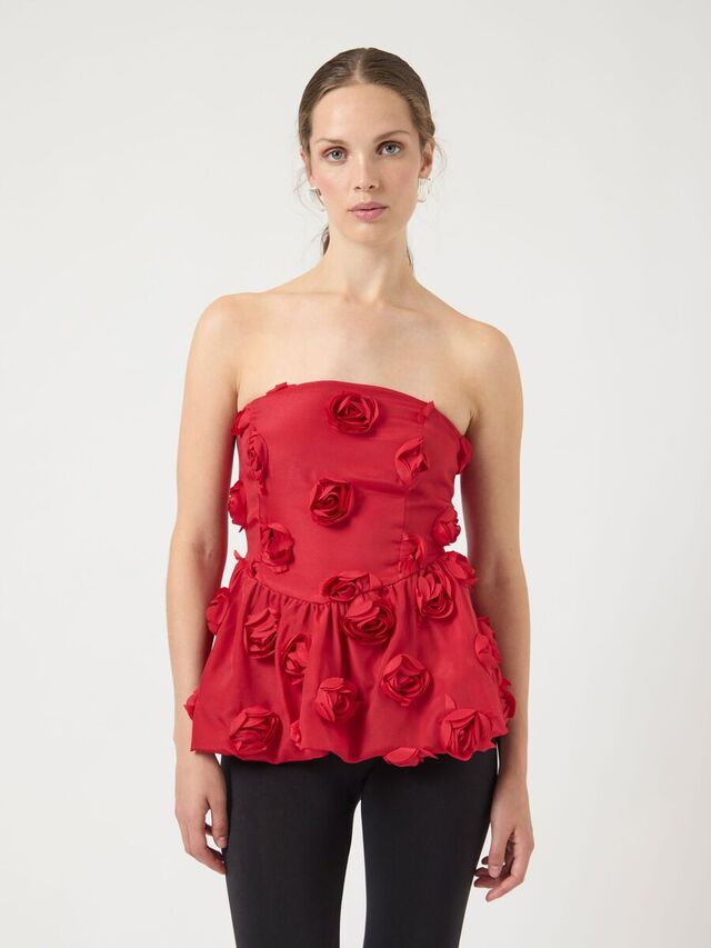Carousel image - YASSTILA BUSTIER TUBETOP, Jester Red | 1