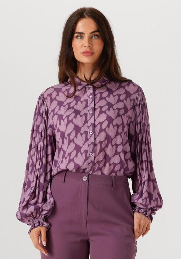 Paarse YDENCE Blouses BLOUSE ALYSSA - larger