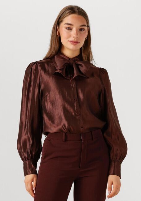 Bruine AAIKO Blouses VERONNE TIE SHIMM RAY 517 2 - large