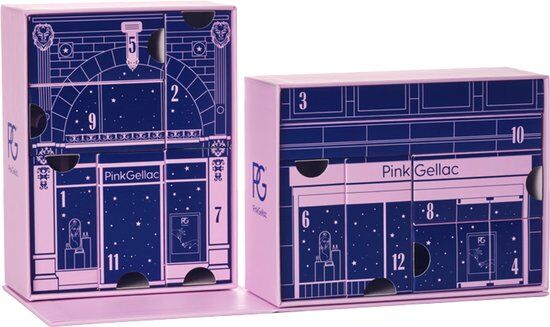 Pink Gellac Limited Edition Gellak Adventskalender 2025 - Gel Nagellak Adventkalender Dames - 12 Gelnagellak Cadeaus - Giftset Vrouw