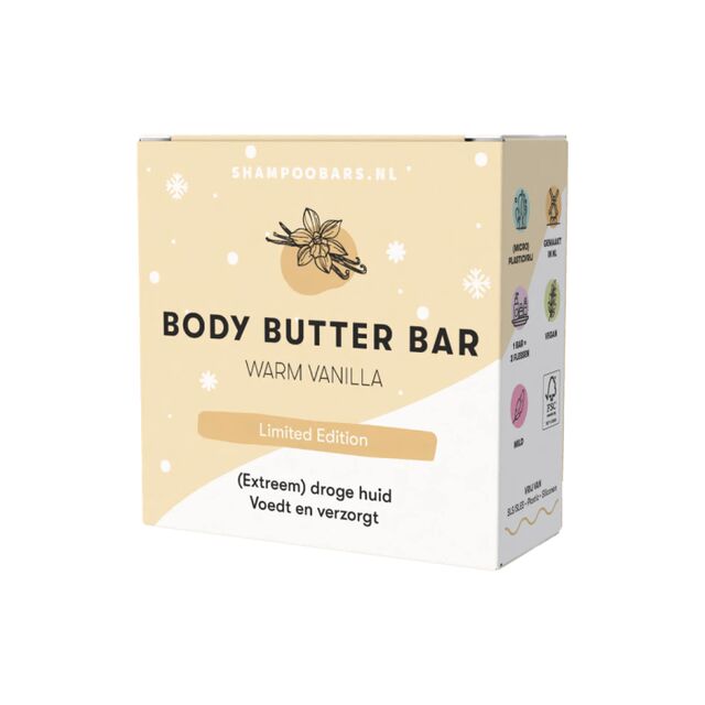 ShampooBars Body Butter Bar Warm Vanilla 45gr