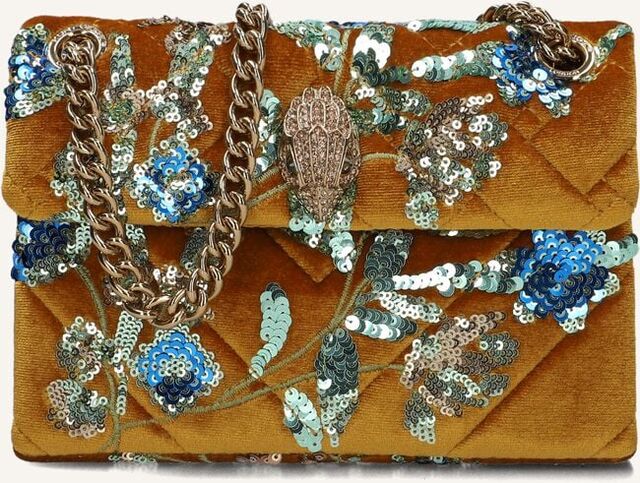 Oker KURT GEIGER LONDON Crossbodytassen VELVET MINI KENSINGTON - large