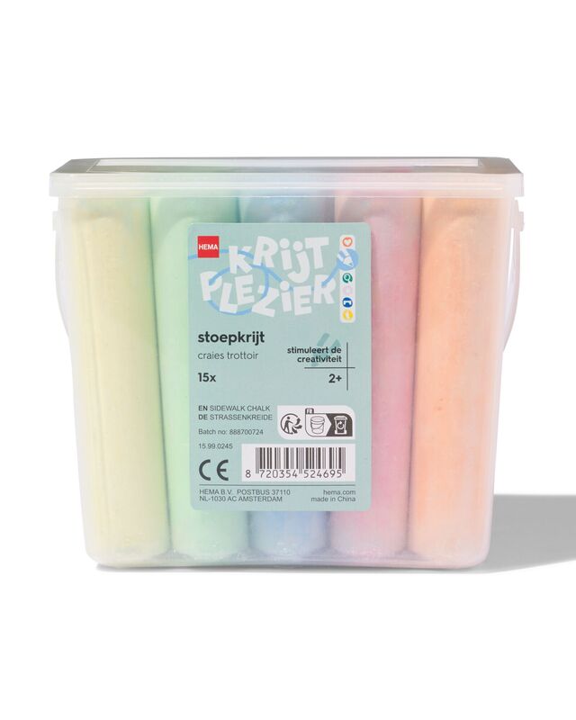 stoepkrijt - 15 stuks - 15990245 - HEMA
