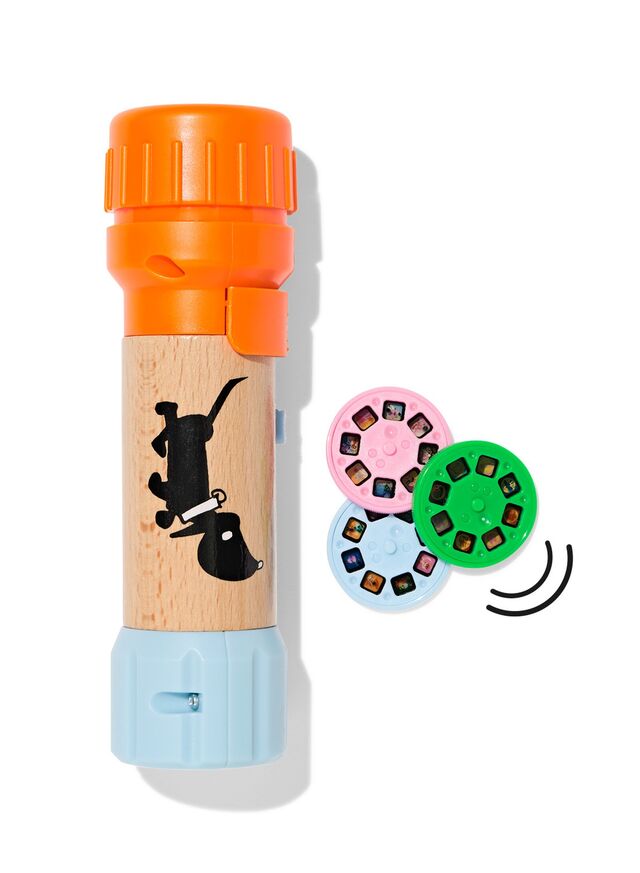 Takkie en Siepie verhalenprojector hout - 15100376 - HEMA