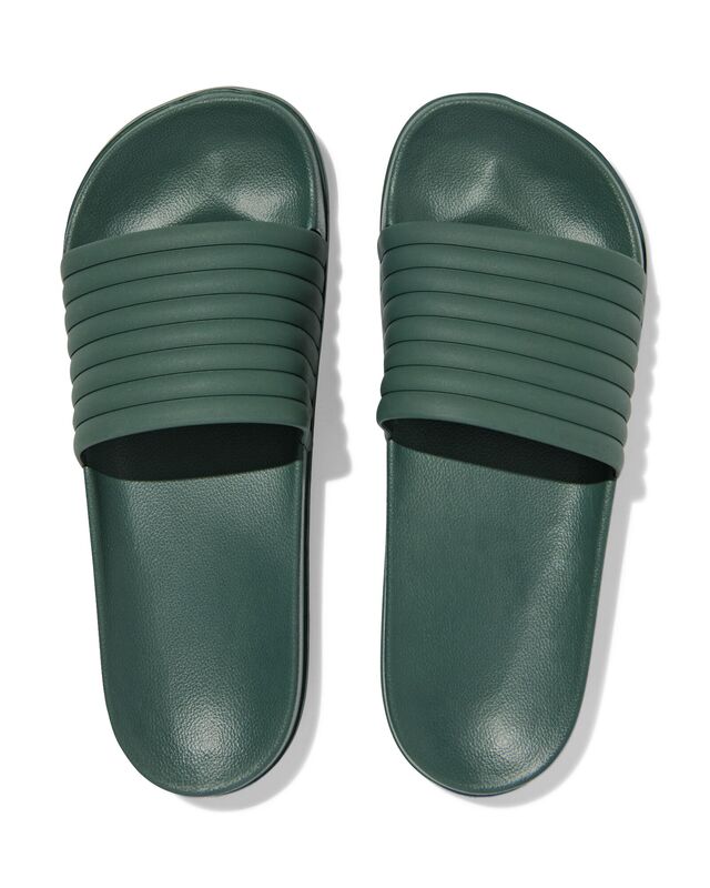 herenslippers groen groen - 22100170GREEN - HEMA