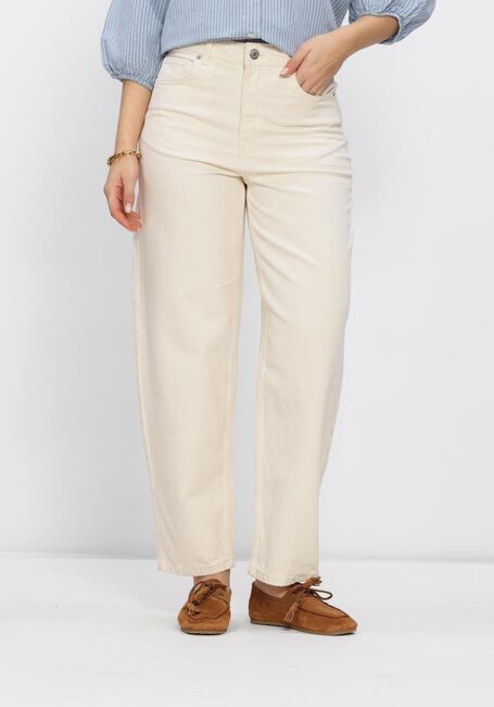 Ecru SELECTED WOMEN Barrel jeans SLFBARREL EBBA HW JEANS - large