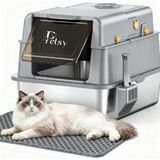
  
Petsy Premium Kattenbak RVS Pro 