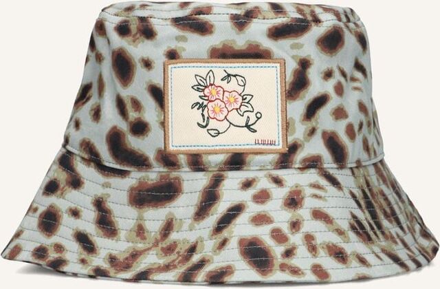 Grijze BECKSONDERGAARD Buckethat LEOLA BUCKET HAT - large