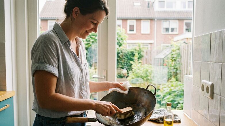 Zo onderhoud je een wokpan met of zonder anti-aanbaklaag