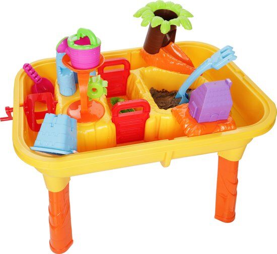 Rockerz Watertafel - Zandtafel - Speeltafel - Water speelgoed - Buitenspeelgoed - 25 delig - inclusief accessoires - Stimuleert hand-oog-coördinatie - Eenvoudig te monteren - Urenlang speelplezier gegarandeerd