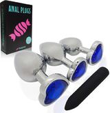 
  
CheekyTreats Metalen Buttplugs Set met Vibrator 
