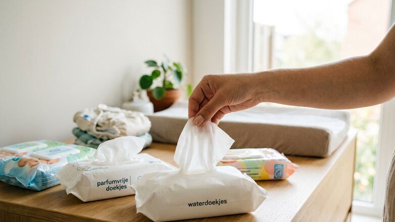 Het verschil tussen waterdoekjes, parfumvrije doekjes en gewone billendoekjes