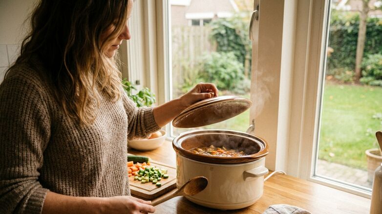 Hoe lang moet eten in een slowcooker garen?