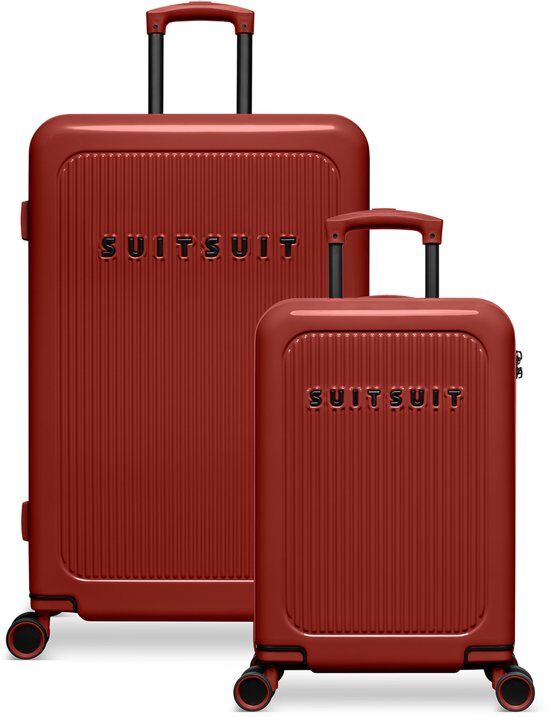 SUITSUIT Kofferset - Handbagage Koffer - Reiskoffer Groot - Kofferset 2 delig - TSA Slot - Lichtgewicht - Caretta Burnt Brick