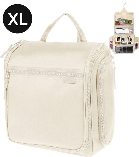 Toilettas met Haak - XL - Geschikt voor Dames, Heren, Jongen Meisje - Toilettassen - Packing Cubes Alternatief - Travel Organizer - Make up Tasje
