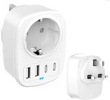 EU-naar-UK Reisadapter met 4 USB