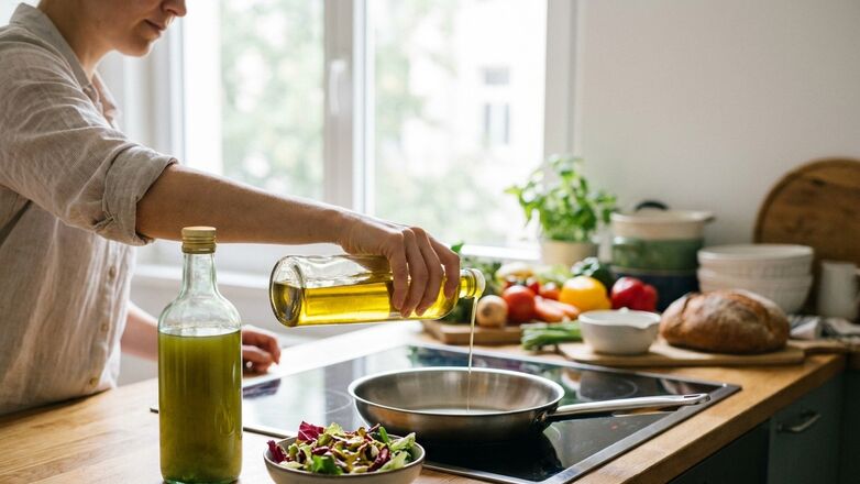 Welke olijfolie gebruik je om te bakken of voor salades?