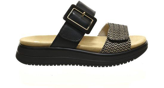 Zwarte Slippers Instapper Remonte maat 40