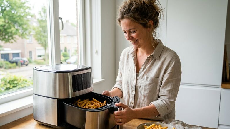 Hoe maak je airfryer friet krokant?