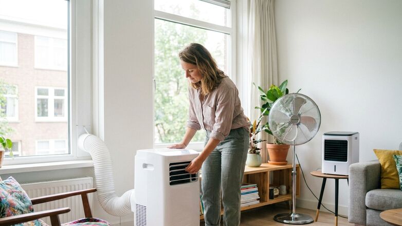 Het verschil tussen een mobiele airco, ventilator en aircooler