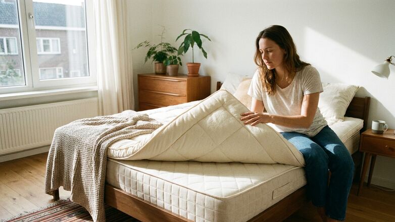 Kan een topdekmatras een te hard matras zachter maken?