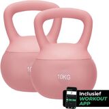 Attrezzo Kettlebell Set Roze 2-Pack