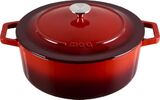 MOA Gietijzeren Braadpan Rood