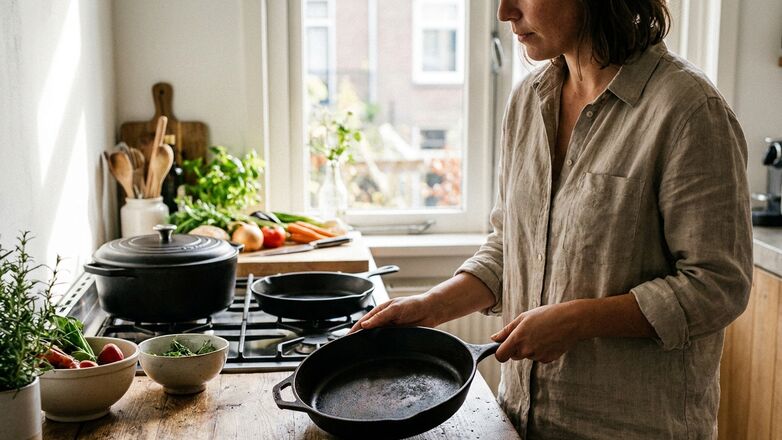 Het verschil tussen een gietijzeren pan, braadpan en koekenpan