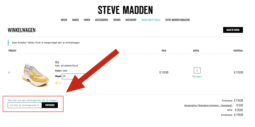 Weven Weg Martin Luther King Junior Steve Madden kortingscode | Tot 50% korting! • Ze.nl