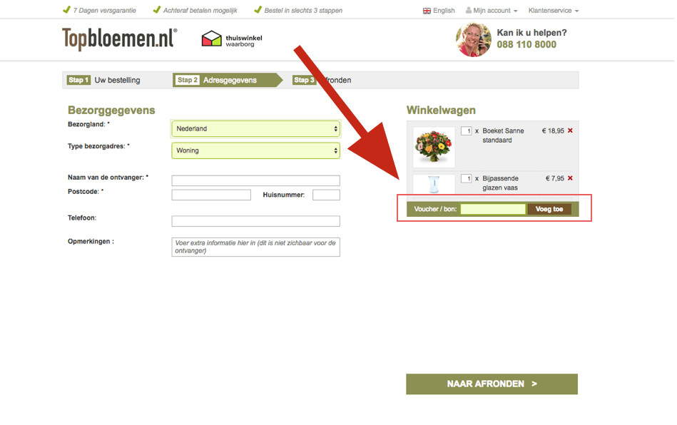 Topbloemen kortingscode