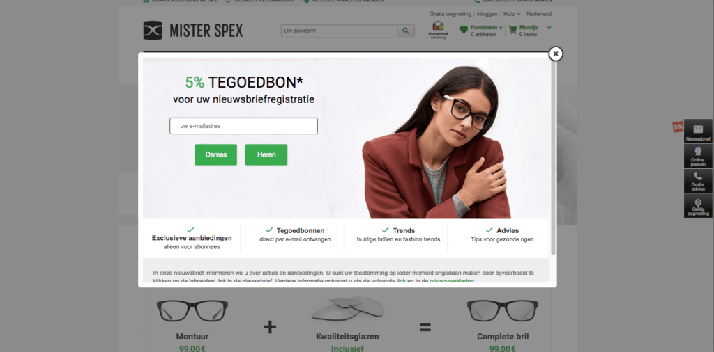 Mister Spex kortingcode