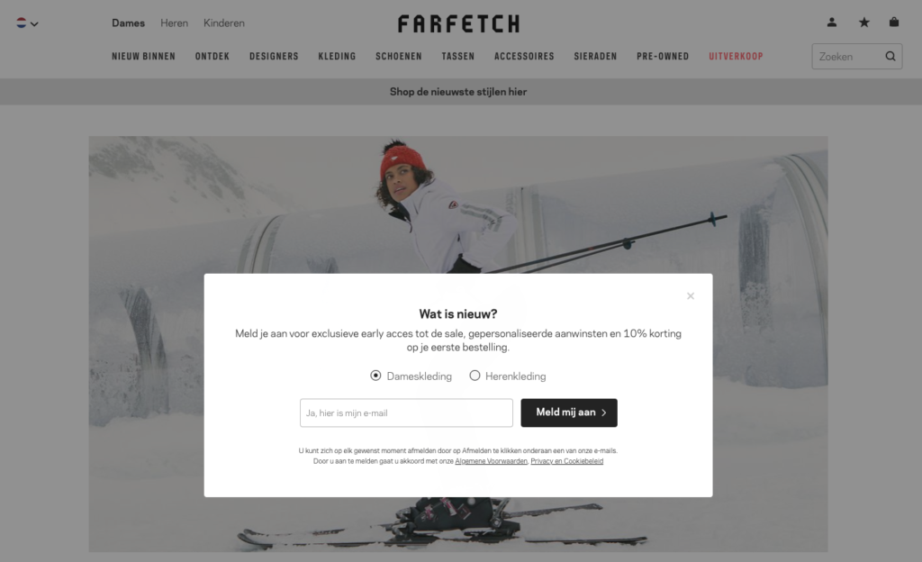 farfetch kortingscode